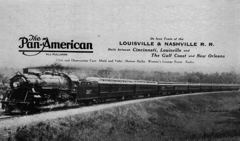 The L&N's Pan American offered connections from America's midwest to the warmer climes of Central America.